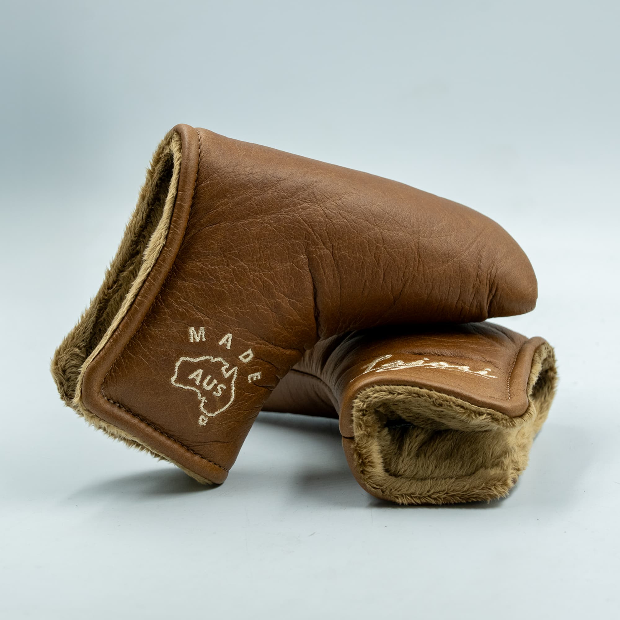 Premium Tan Leather Headcover