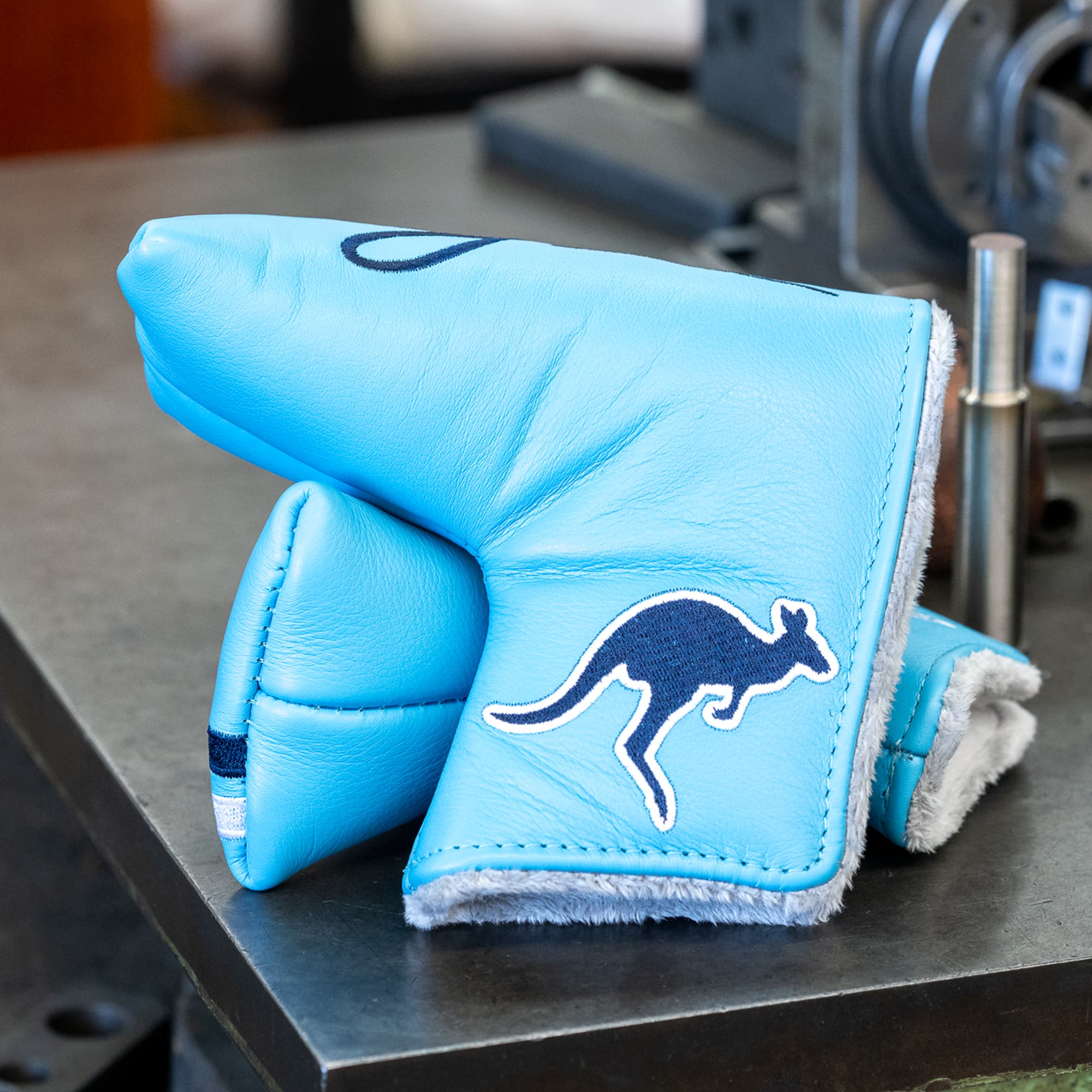 Premium Blue on Blue Signature Leather Headcover
