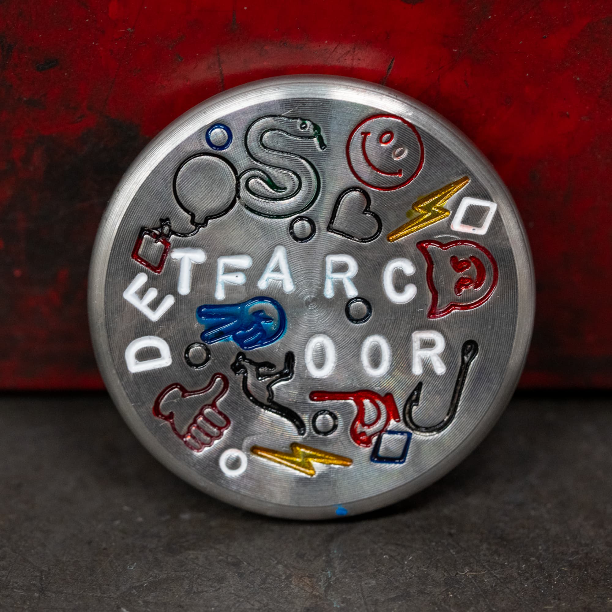 detfarc oor (Roo Crafted Backwards) - Small Batch Stainless Steel Ball Marker