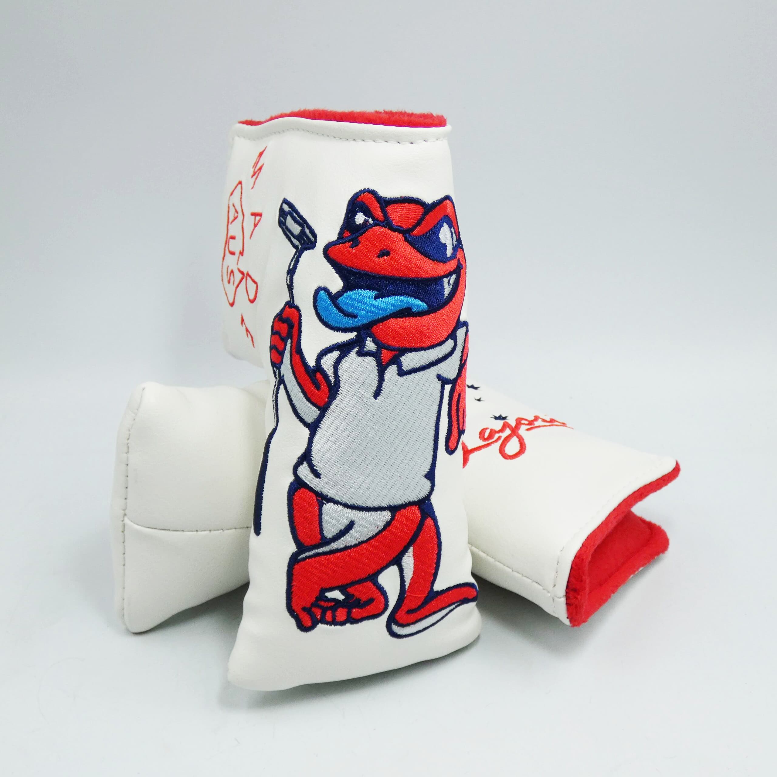Premium Headcover - Billy Blue Tongue - White