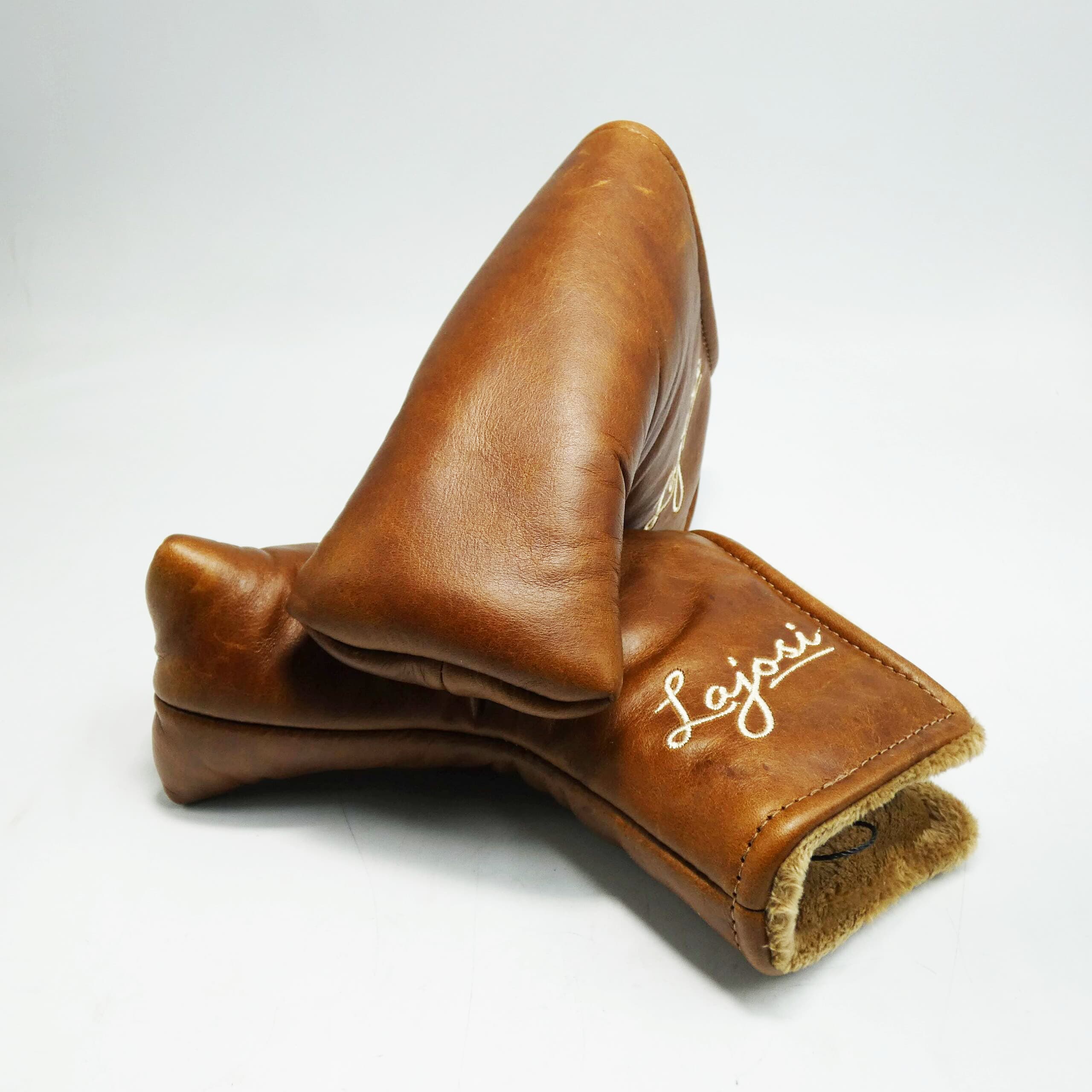 Premium Tan Leather Headcover