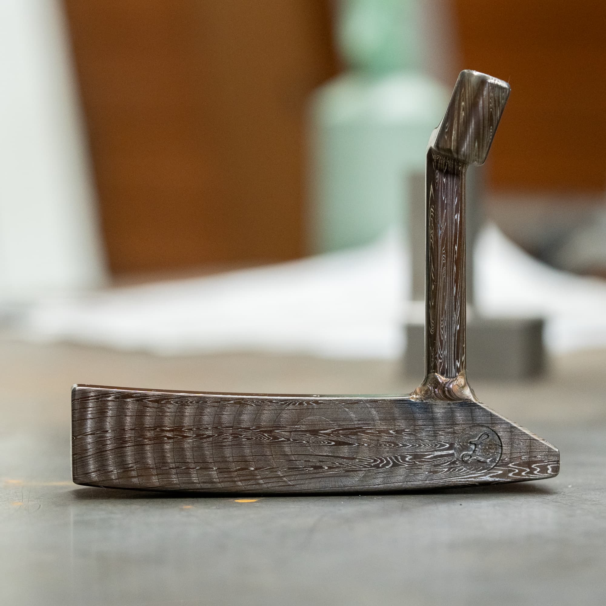 LP64 - Mid-Long Plumbers Neck - Oil Slick Damascus