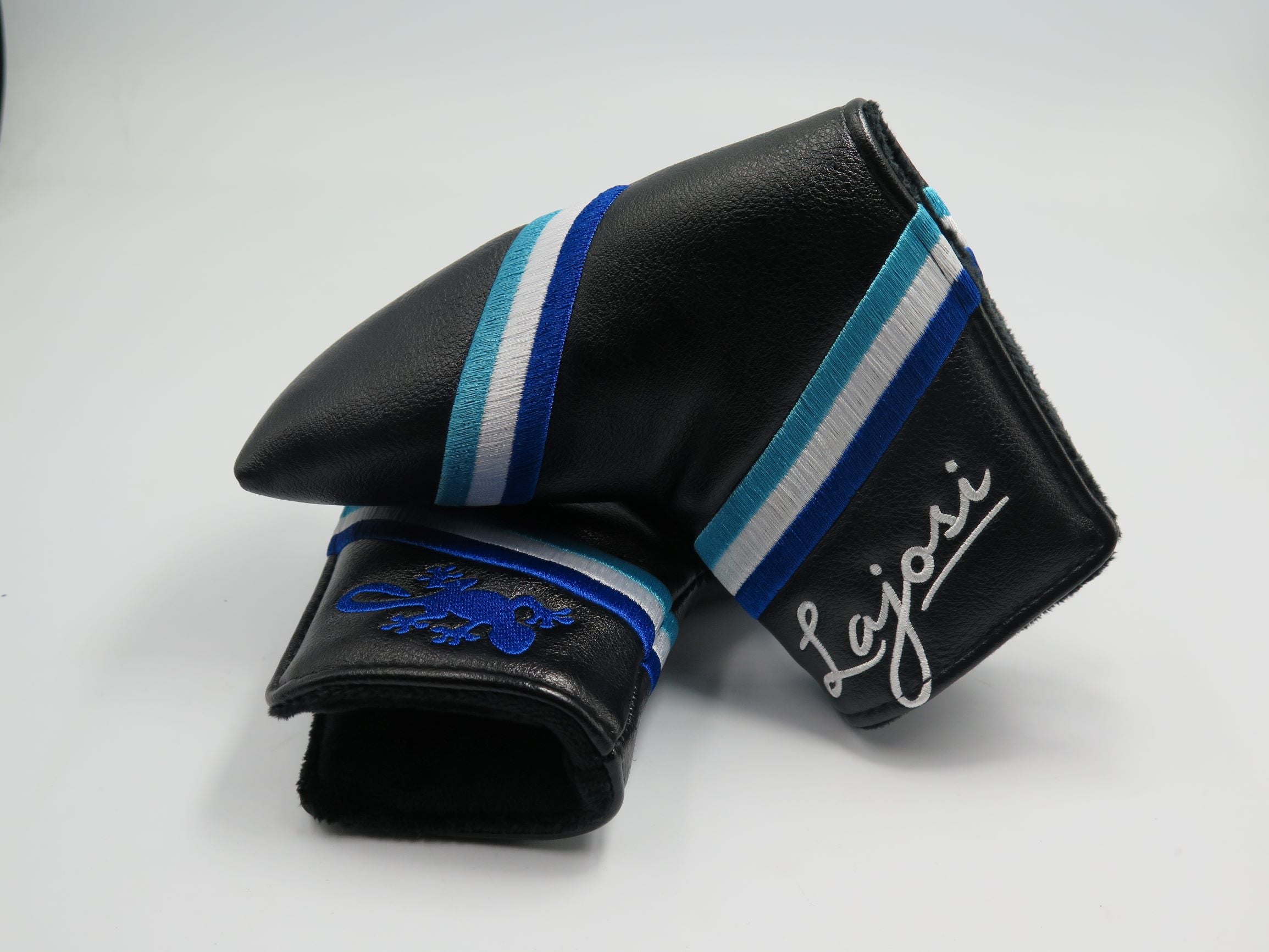 Three Stripe Headcover - Blue / White / Light Blue