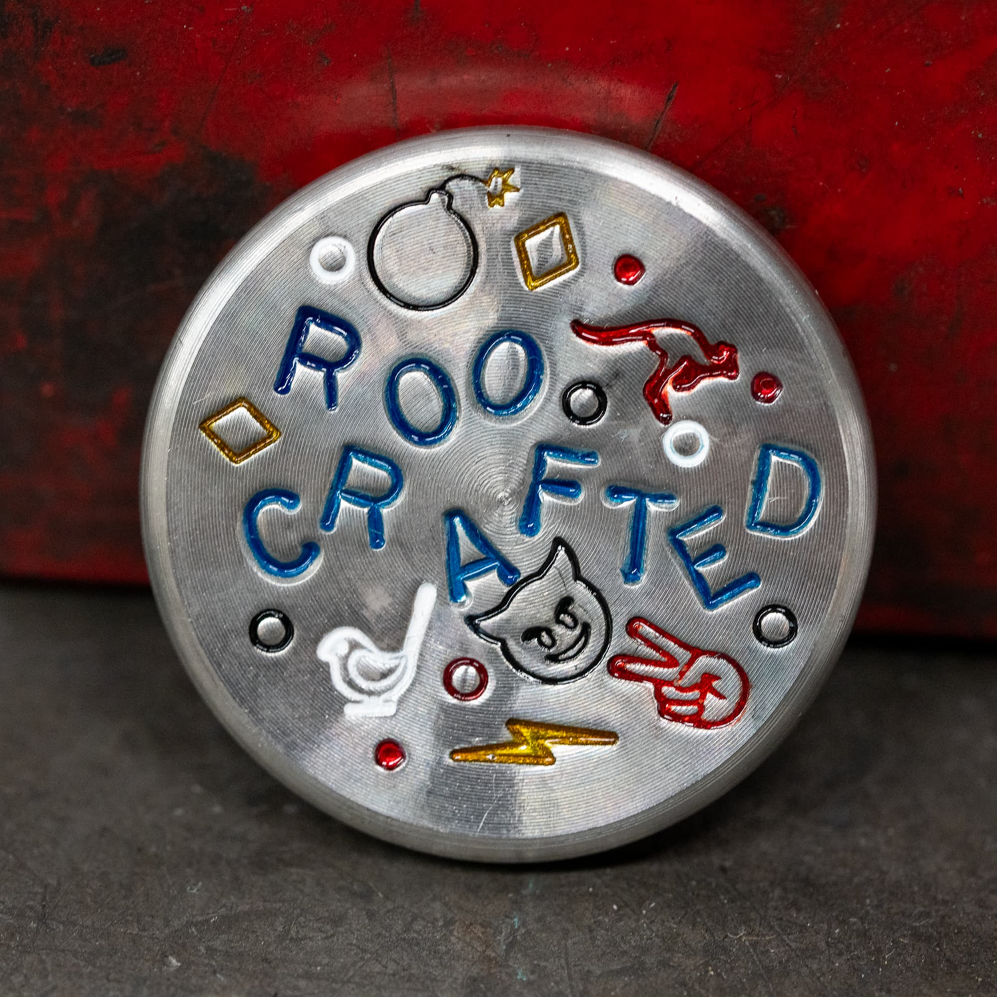 Midsize Blue Roo Crafted - Small Batch Stainless Steel Ball Marker